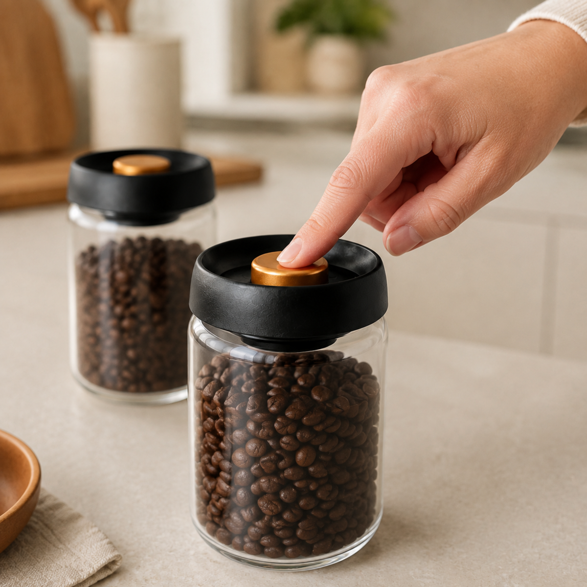 Airtight Coffee Storage Jar