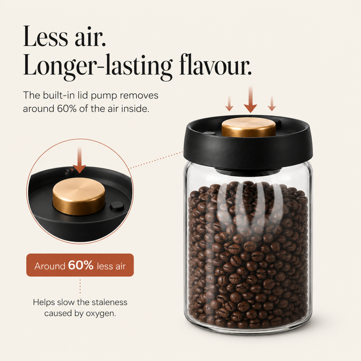 Airtight Coffee Storage Jar